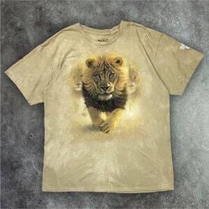 Rainforest Cafe Lion Graphic Tan T-shirt